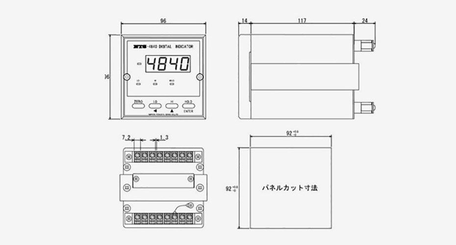 日本NTS称重测力显示器NTS-4840