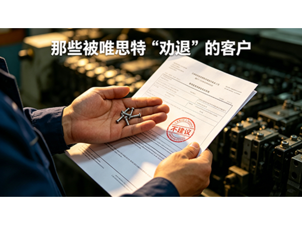 那些被唯思特“劝退”的客户